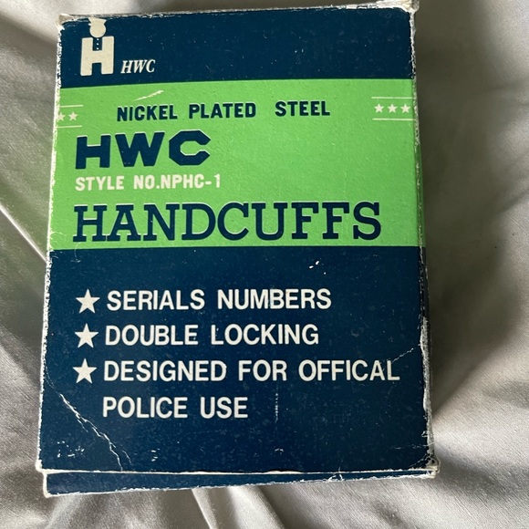 HWC Other - HWC Nickel Plated Steel Handcuffs